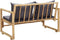 vidaXL - Tuinbank - met - kussens - 115 - cm - bamboe
