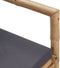 vidaXL - Tuinbank - met - kussens - 115 - cm - bamboe