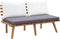 vidaXL - Tuinbank - met - kussens - 115 - cm - massief - acaciahout