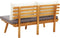 vidaXL - Tuinbank - met - kussens - 115 - cm - massief - acaciahout