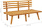 vidaXL - Tuinbank - met - kussens - 115 - cm - massief - acaciahout