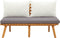 vidaXL - Tuinbank - met - kussens - 115 - cm - massief - acaciahout