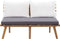 vidaXL - Tuinbank - met - kussens - 115 - cm - massief - acaciahout