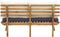 vidaXL - Tuinbank - met - kussens - 115 - cm - massief - acaciahout