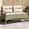 vidaXL - Tuinbank - met - kussens - 116x62,5x74 - cm - poly - rattan - beige