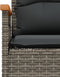 vidaXL - Tuinbank - met - kussens - 116x62,5x74 - cm - poly - rattan - grijs