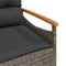 vidaXL - Tuinbank - met - kussens - 116x62,5x74 - cm - poly - rattan - grijs