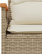 vidaXL - Tuinbank - met - kussens - 116x62,5x74 - cm - poly - rattan - beige