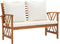 vidaXL - Tuinbank - met - kussens - 119 - cm - massief - acaciahout