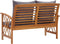 vidaXL - Tuinbank - met - kussens - 119 - cm - massief - acaciahout
