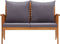 vidaXL - Tuinbank - met - kussens - 119 - cm - massief - acaciahout
