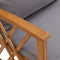 vidaXL - Tuinbank - met - kussens - 119 - cm - massief - acaciahout