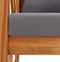vidaXL - Tuinbank - met - kussens - 119 - cm - massief - acaciahout
