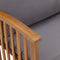 vidaXL - Tuinbank - met - kussens - 119 - cm - massief - acaciahout