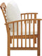 vidaXL - Tuinbank - met - kussens - 119 - cm - massief - acaciahout