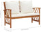 vidaXL - Tuinbank - met - kussens - 119 - cm - massief - acaciahout