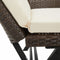 vidaXL - Tuinbank - met - kussens - 176 - cm - poly - rattan - bruin
