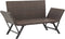 vidaXL - Tuinbank - met - kussens - 176 - cm - poly - rattan - bruin