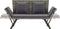 vidaXL - Tuinbank - met - kussens - 176 - cm - poly - rattan - grijs