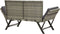 vidaXL - Tuinbank - met - kussens - 176 - cm - poly - rattan - grijs