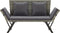 vidaXL - Tuinbank - met - kussens - 176 - cm - poly - rattan - grijs