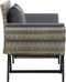 vidaXL - Tuinbank - met - kussens - 176 - cm - poly - rattan - grijs