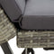 vidaXL - Tuinbank - met - kussens - 176 - cm - poly - rattan - grijs