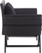 vidaXL - Tuinbank - met - kussens - 176 - cm - poly - rattan - zwart
