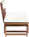 vidaXL - Tuinbank - met - kussens - 2-in-1 - 190 - cm - massief - acaciahout