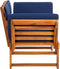 vidaXL - Tuinbank - met - kussens - 2-in-1 - 190 - cm - massief - acaciahout