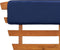 vidaXL - Tuinbank - met - kussens - 2-in-1 - 190 - cm - massief - acaciahout