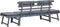vidaXL - Tuinbank - met - kussens - 2-in-1 - 190 - cm - massief - acaciahout - grijs