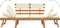 vidaXL - Tuinbank - met - kussens - 2-in-1 - 190 - cm - massief - acaciahout