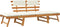 vidaXL - Tuinbank - met - kussens - 2-in-1 - 190 - cm - massief - acaciahout