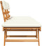 vidaXL - Tuinbank - met - kussens - 2-in-1 - 190 - cm - massief - acaciahout