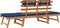 vidaXL - Tuinbank - met - kussens - 2-in-1 - 190 - cm - massief - acaciahout