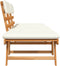 vidaXL - Tuinbank - met - kussens - 2-in-1 - 190 - cm - massief - acaciahout