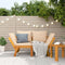 vidaXL - Tuinbank - met - kussens - 2-in-1 - massief - acaciahout