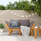 vidaXL - Tuinbank - met - kussens - 2-in-1 - massief - acaciahout