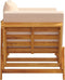 vidaXL - Tuinbank - met - kussens - 2-in-1 - massief - acaciahout