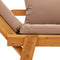 vidaXL - Tuinbank - met - kussens - 2-in-1 - massief - acaciahout