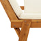 vidaXL - Tuinbank - met - kussens - 2-in-1 - massief - acaciahout