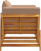 vidaXL - Tuinbank - met - kussens - 2-in-1 - massief - acaciahout
