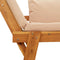 vidaXL - Tuinbank - met - kussens - 2-in-1 - massief - acaciahout