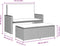 vidaXL - Tuinbank - met - kussens - en - voetenbank - poly - rattan - lichtgrijs