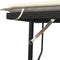 vidaXL - Tuinbank - met - kussens - en - voetenbank - poly - rattan - zwart