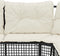 vidaXL - Tuinbank - met - kussens - en - voetensteun - L-vormig - poly - rattan - zwart