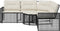 vidaXL - Tuinbank - met - kussens - en - voetensteun - L-vormig - poly - rattan - zwart