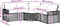 vidaXL - Tuinbank - met - kussens - en - voetensteun - L-vormig - poly - rattan - beige