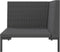 vidaXL - Tuinbank - met - kussens - halfrond - poly - rattan